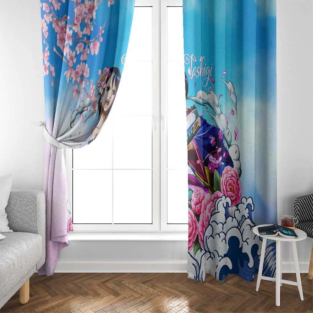 Tashigi - One Piece Window Curtain Anime Style