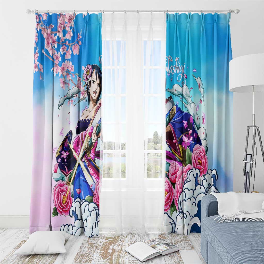Tashigi - One Piece Window Curtain Anime Style