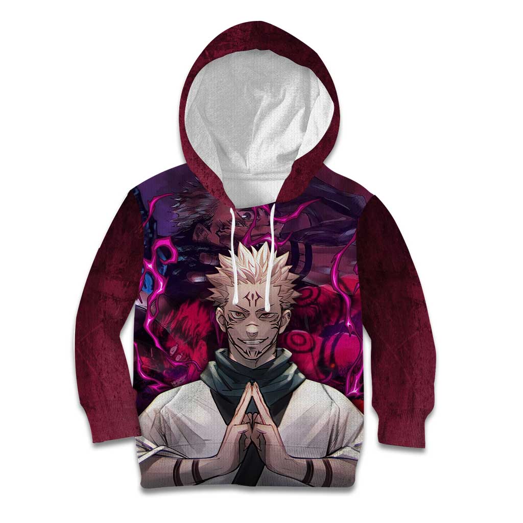 Ryomen Sukuna - Jujutsu Kaisen Kid Hoodie Pattern Anime Mix Manga Style