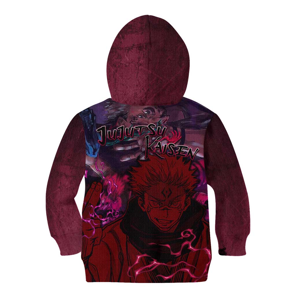 Ryomen Sukuna - Jujutsu Kaisen Kid Hoodie Pattern Anime Mix Manga Style