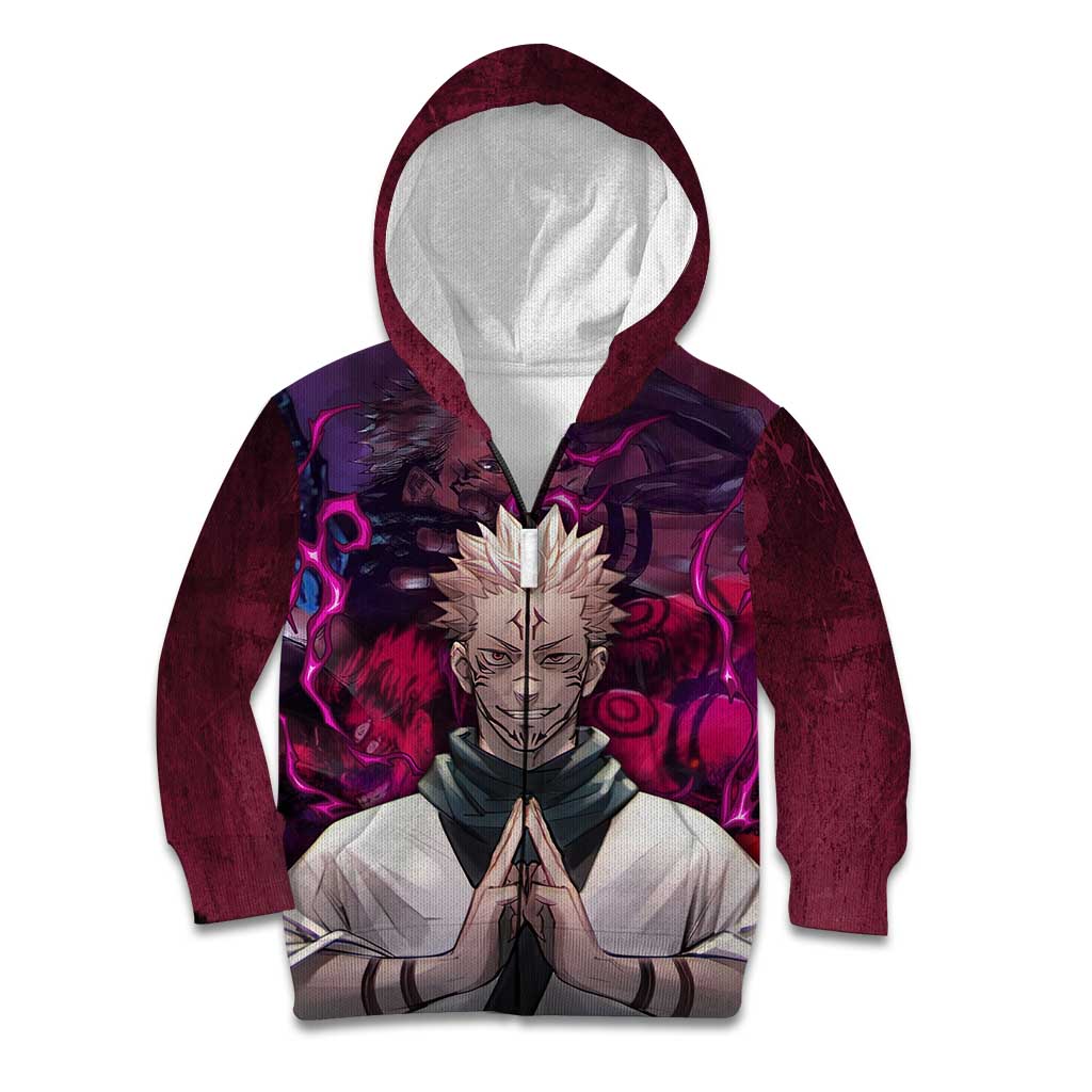 Ryomen Sukuna - Jujutsu Kaisen Kid Hoodie Pattern Anime Mix Manga Style