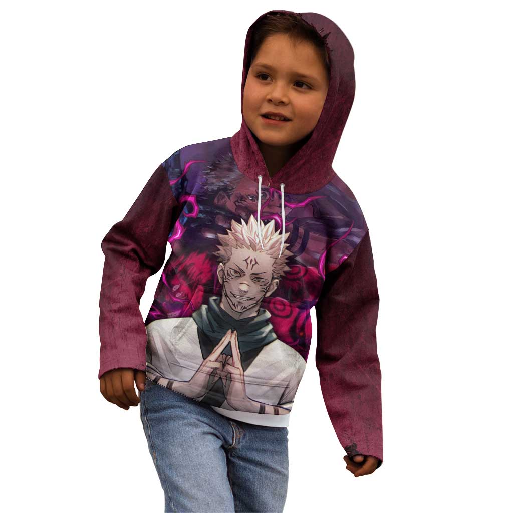 Ryomen Sukuna - Jujutsu Kaisen Kid Hoodie Pattern Anime Mix Manga Style