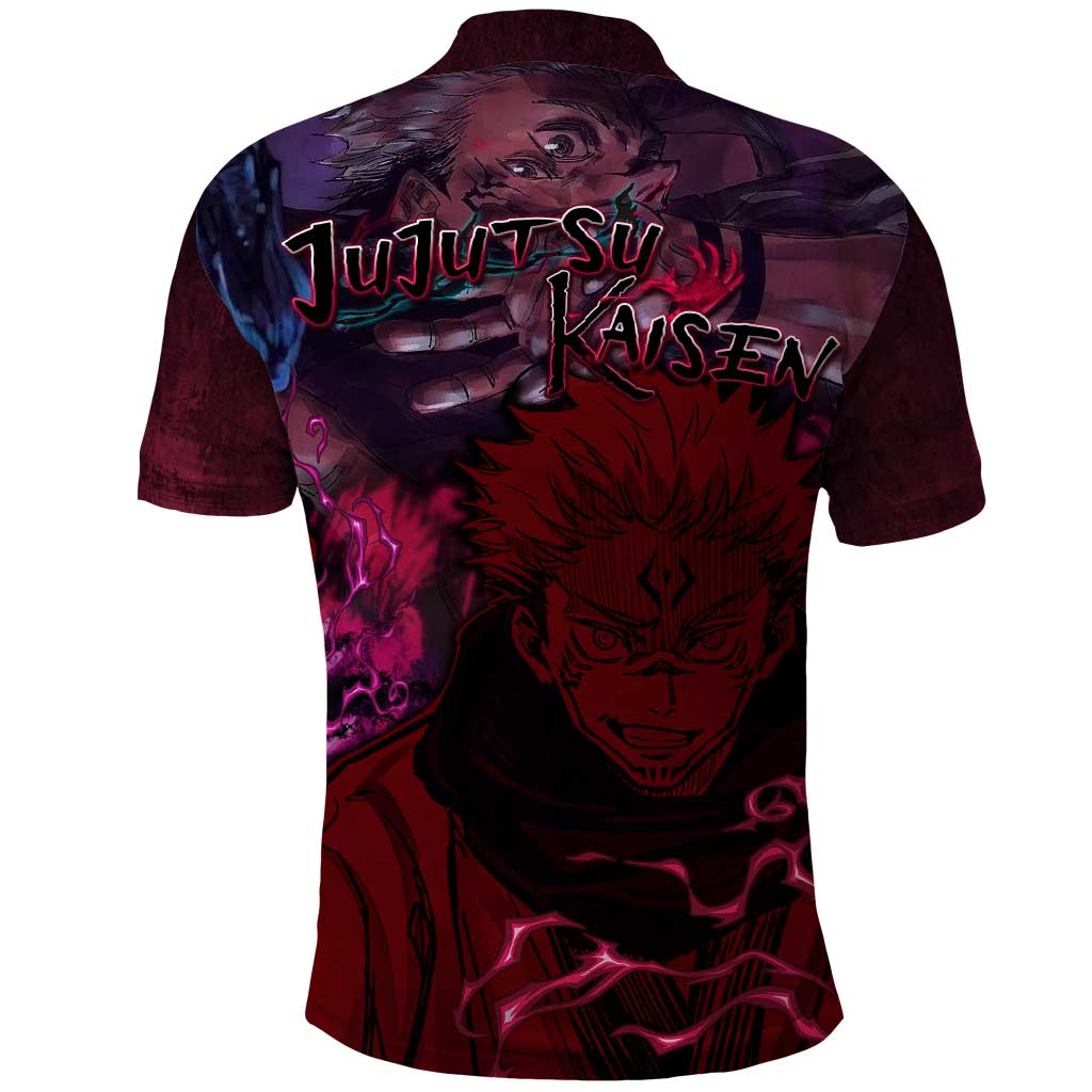 Ryomen Sukuna - Jujutsu Kaisen Polo Shirt Pattern Anime Mix Manga Style
