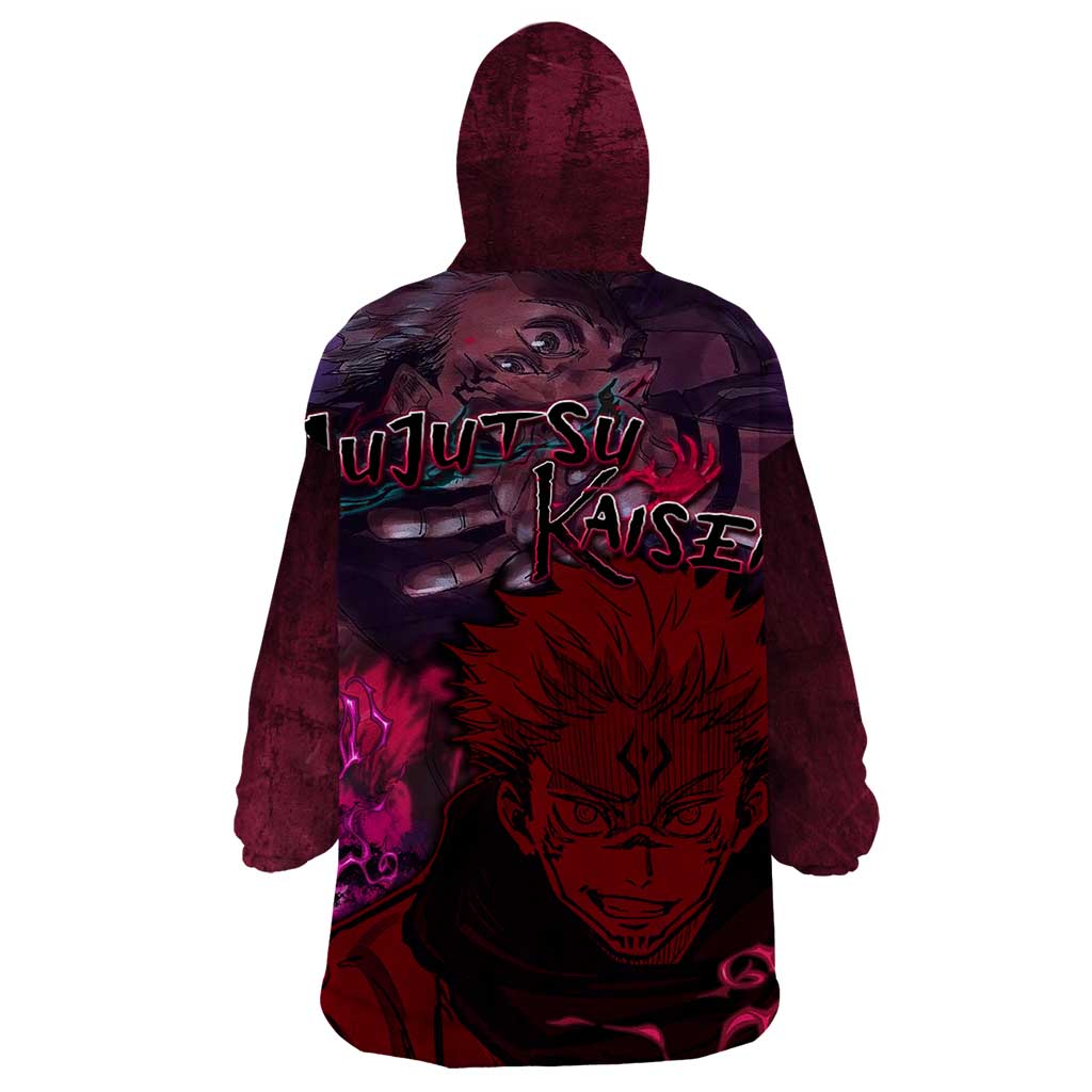 Ryomen Sukuna - Jujutsu Kaisen Wearable Blanket Hoodie Pattern Anime Mix Manga Style