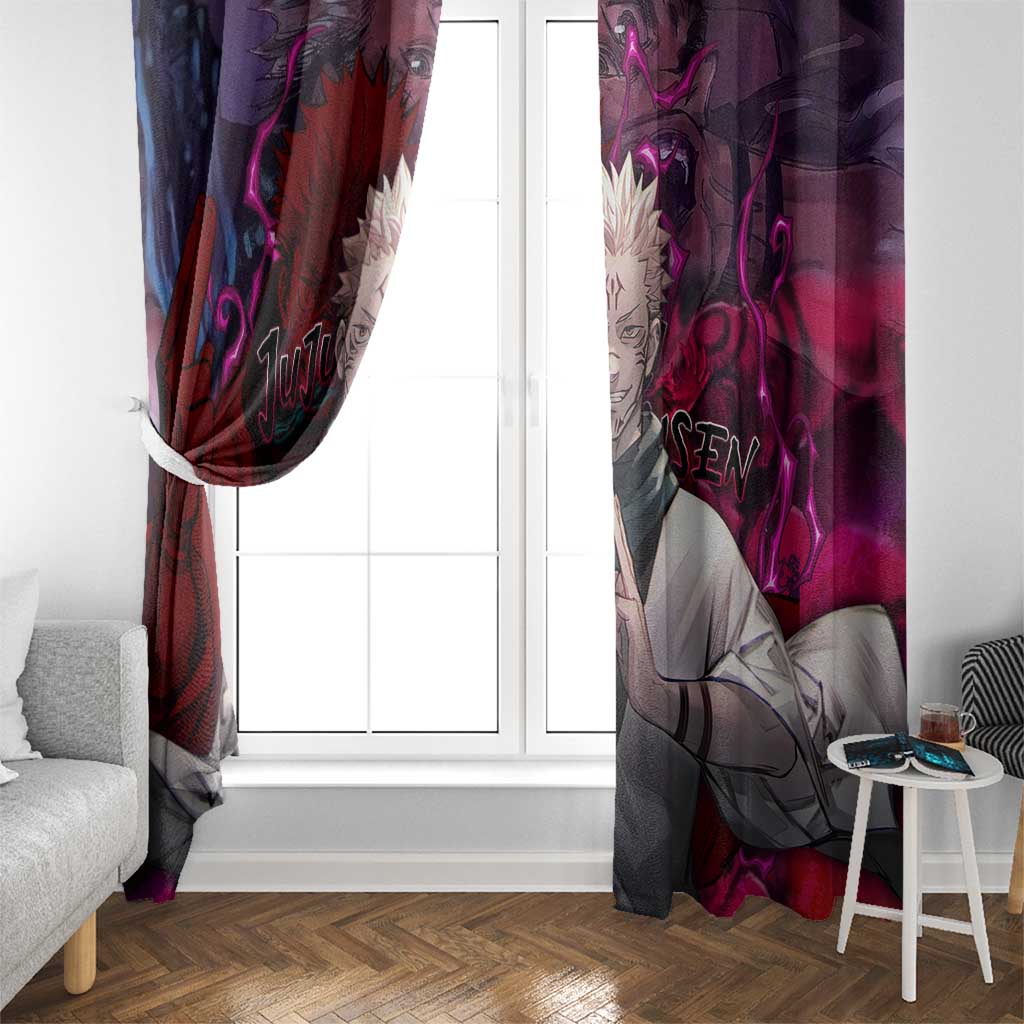 Ryomen Sukuna - Jujutsu Kaisen Window Curtain Pattern Anime Mix Manga Style