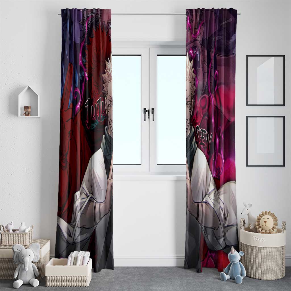Ryomen Sukuna - Jujutsu Kaisen Window Curtain Pattern Anime Mix Manga Style