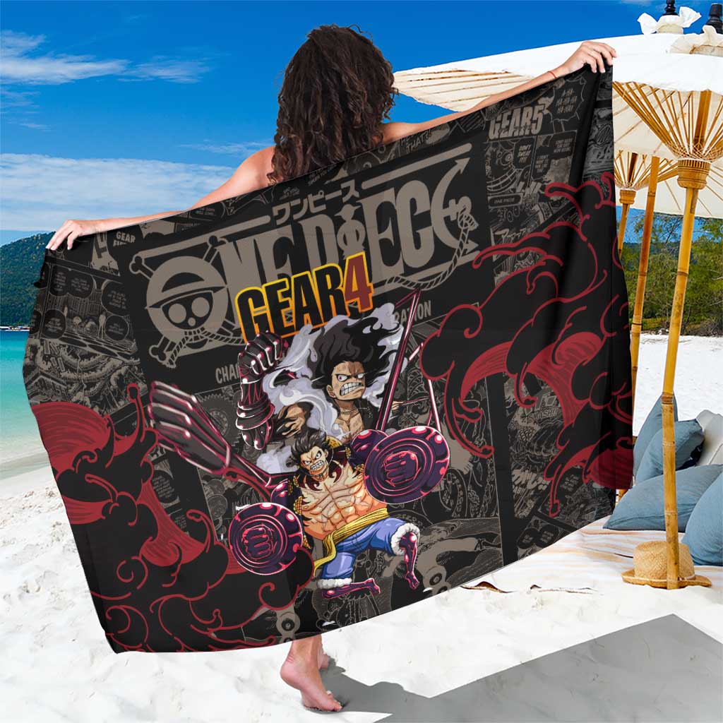 Luffy Gear 4- One Piece Sarong Pattern Manga Mix Anime Style