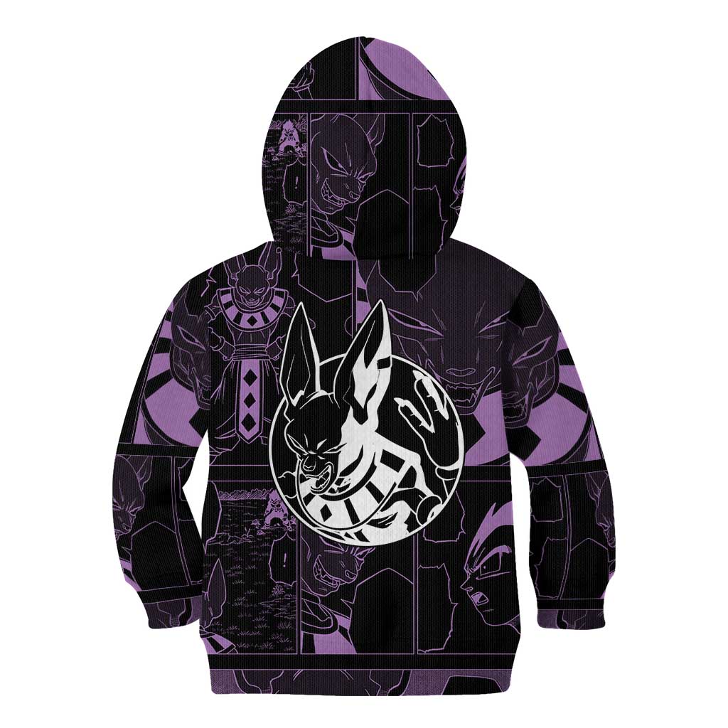 Beerus - Dragon Ball Kid Hoodie Pattern Anime Mix Manga Style