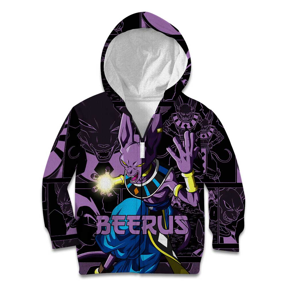 Beerus - Dragon Ball Kid Hoodie Pattern Anime Mix Manga Style