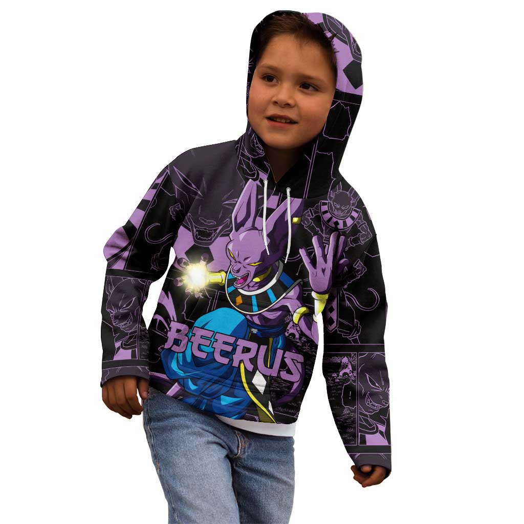 Beerus - Dragon Ball Kid Hoodie Pattern Anime Mix Manga Style