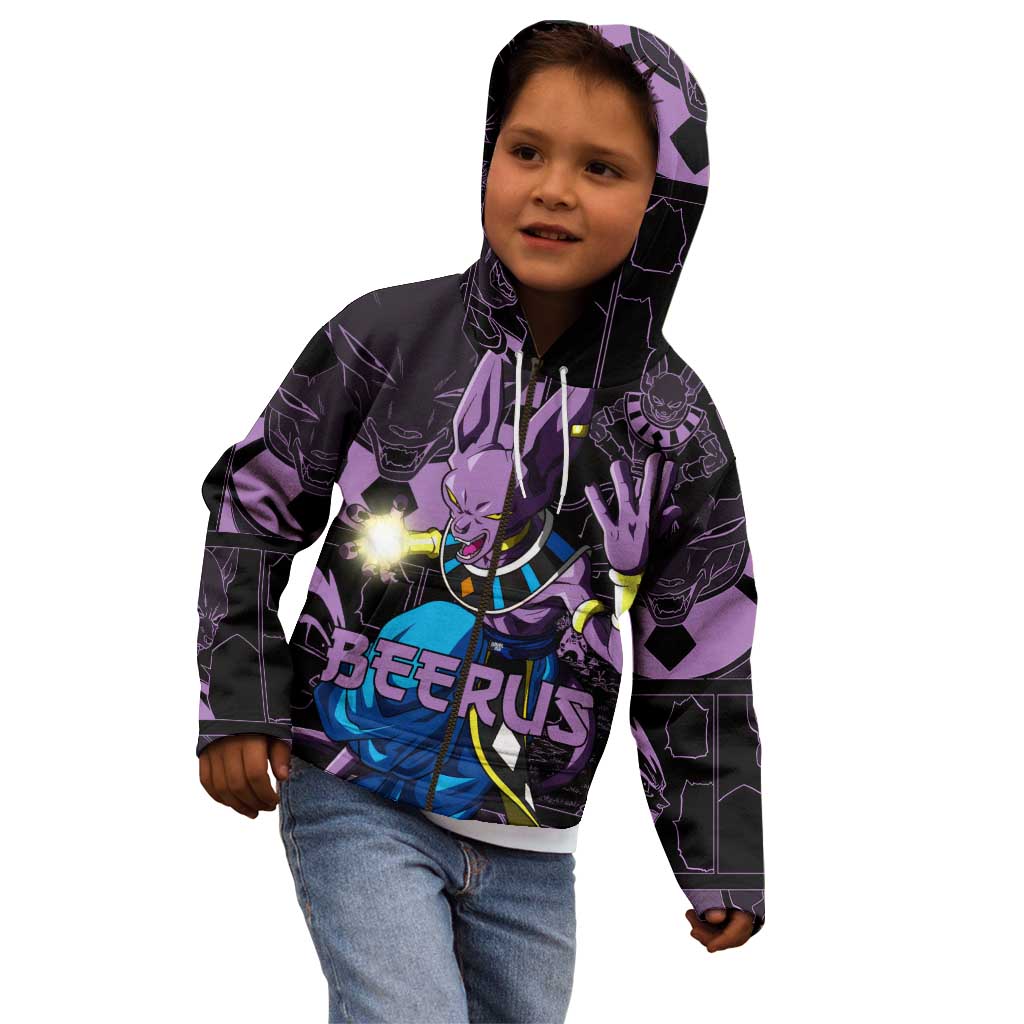 Beerus - Dragon Ball Kid Hoodie Pattern Anime Mix Manga Style