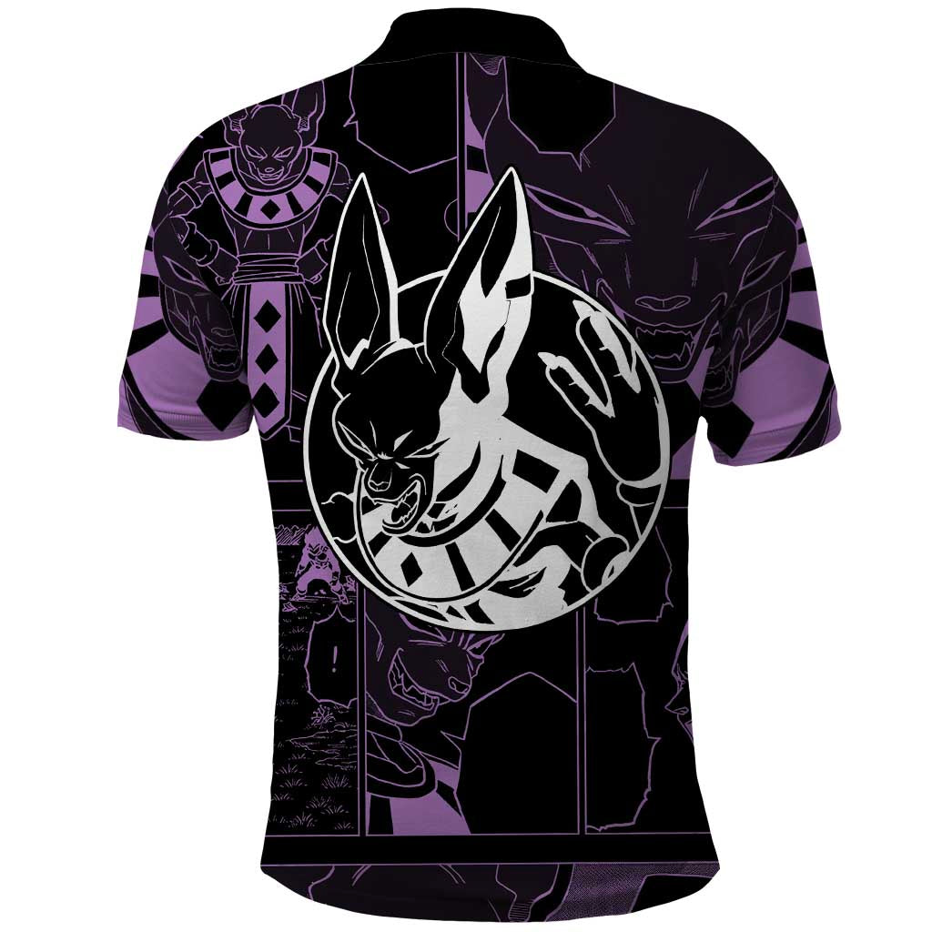 Beerus - Dragon Ball Polo Shirt Pattern Anime Mix Manga Style