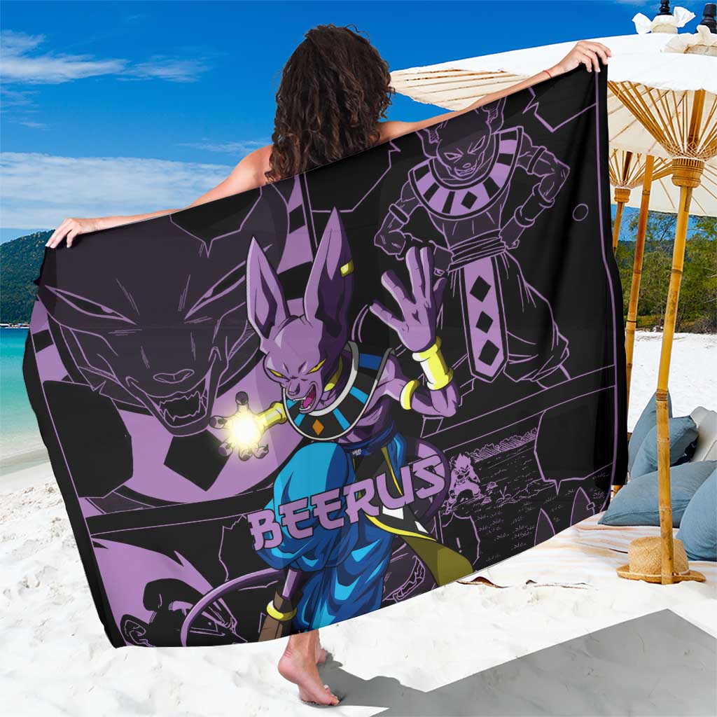 Beerus - Dragon Ball Sarong Pattern Anime Mix Manga Style