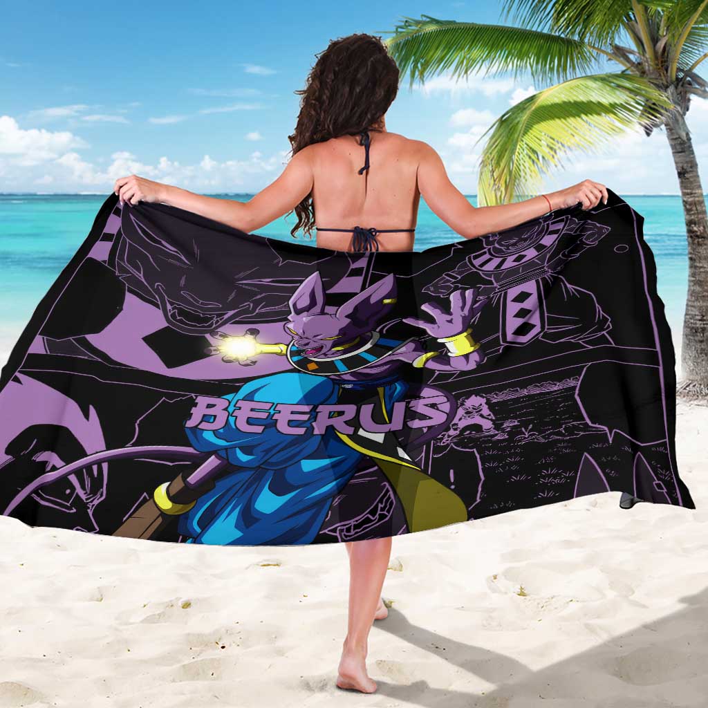 Beerus - Dragon Ball Sarong Pattern Anime Mix Manga Style