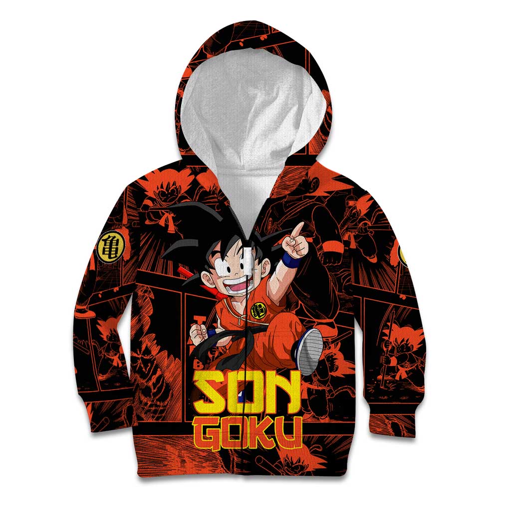 Son Goku - Dragon Ball Kid Hoodie Pattern Anime Mix Manga Style