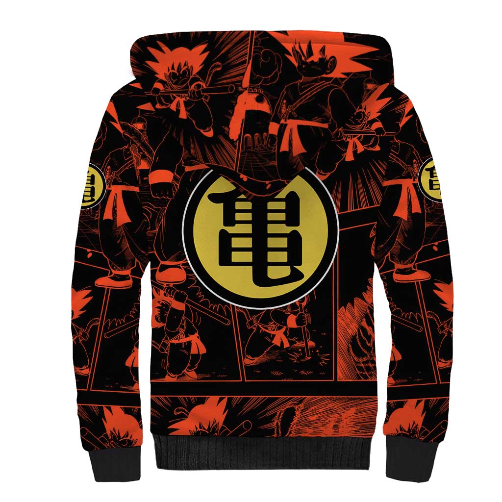 Son Goku - Dragon Ball Sherpa Hoodie Pattern Anime Mix Manga Style