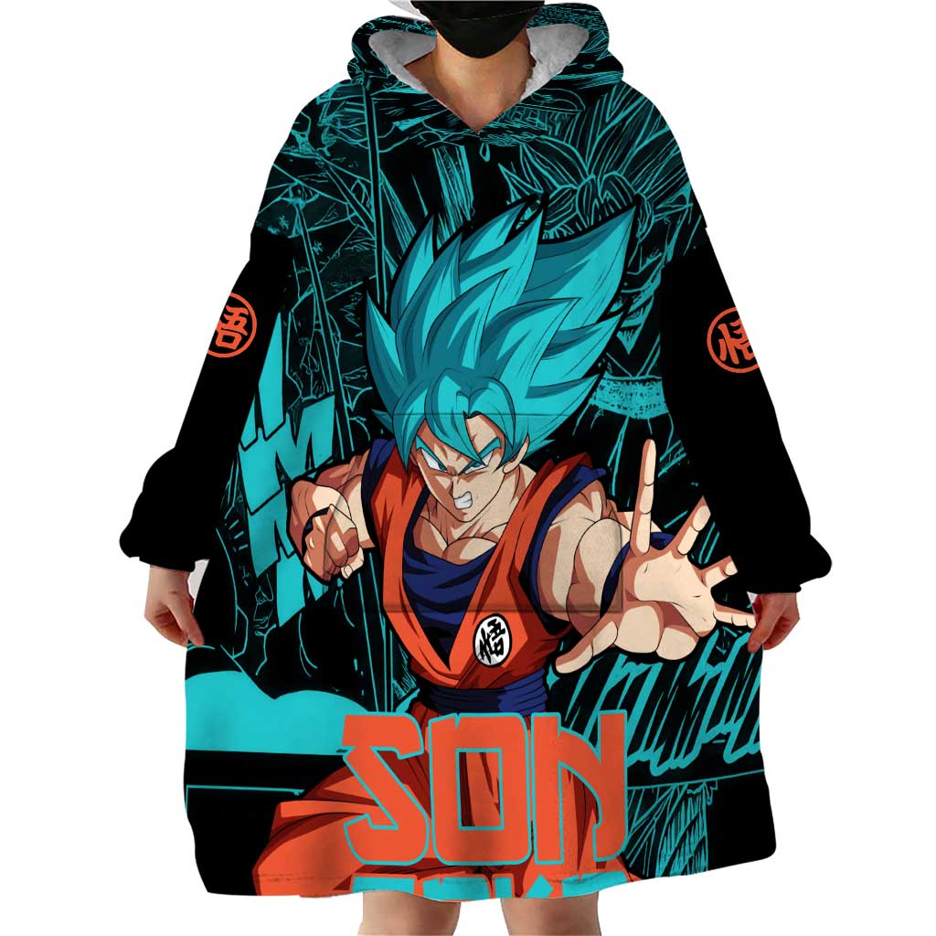 Son Goku - Dragon Ball Wearable Blanket Hoodie Anime Mix Manga Style