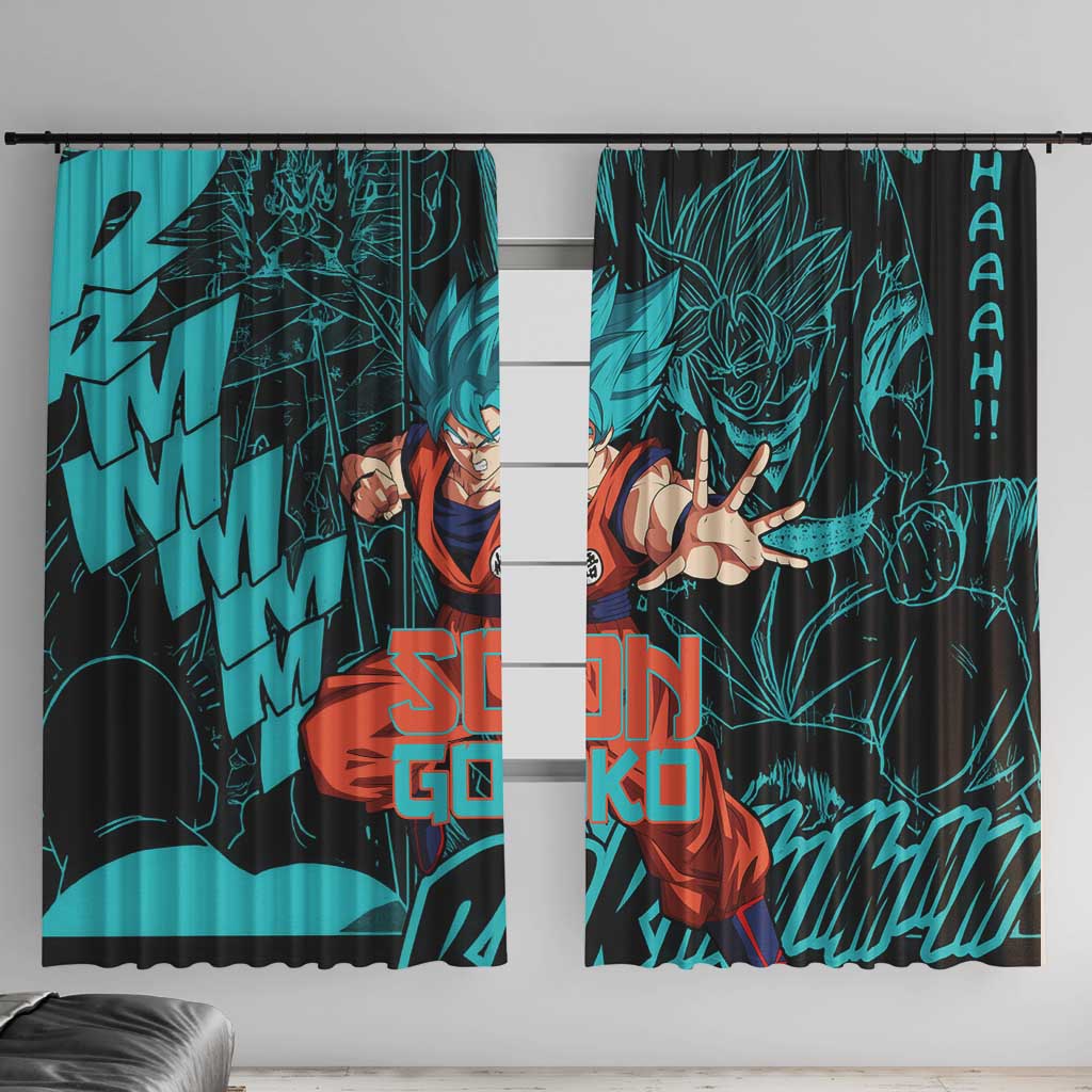 Son Goku - Dragon Ball Window Curtain Anime Mix Manga Style