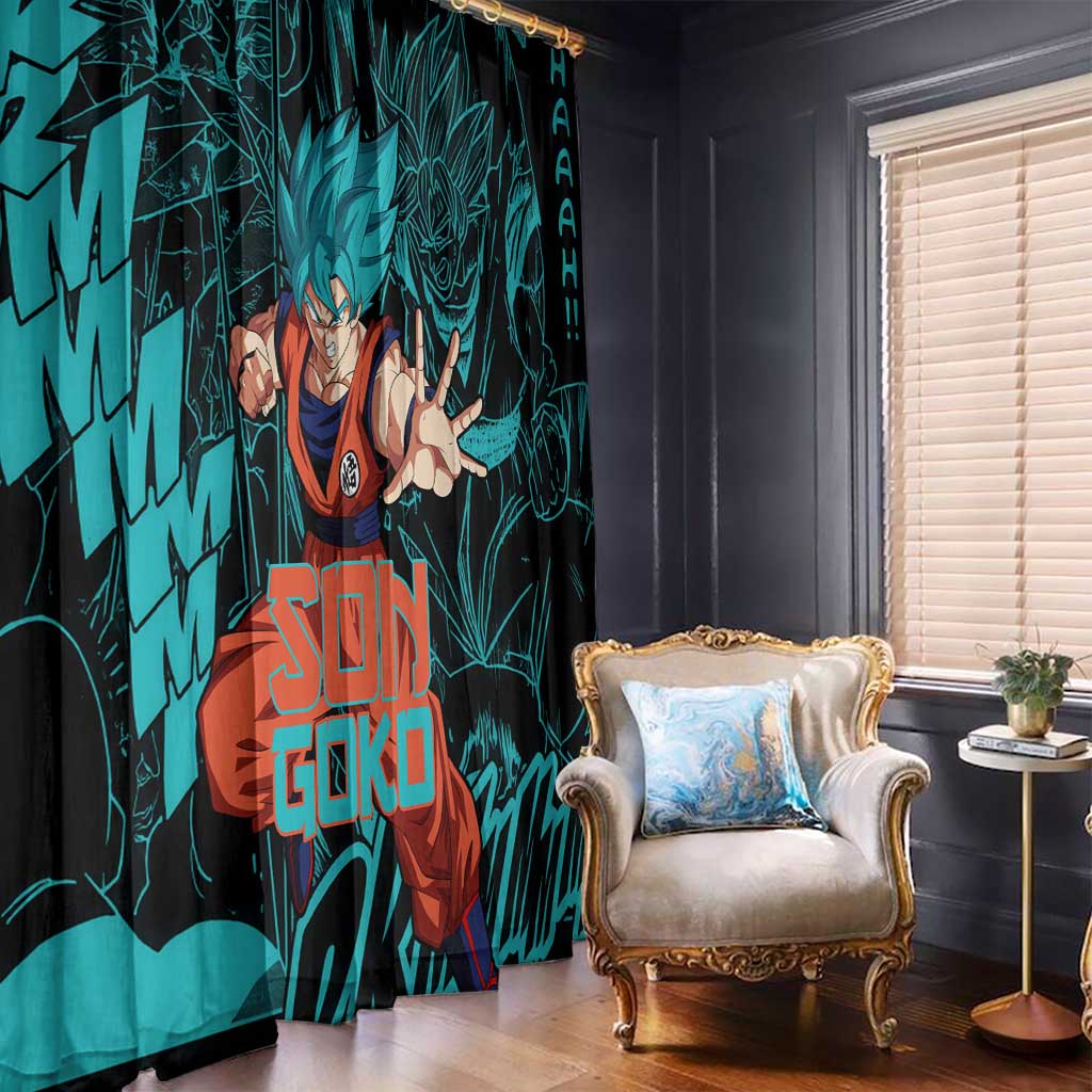 Son Goku - Dragon Ball Window Curtain Anime Mix Manga Style