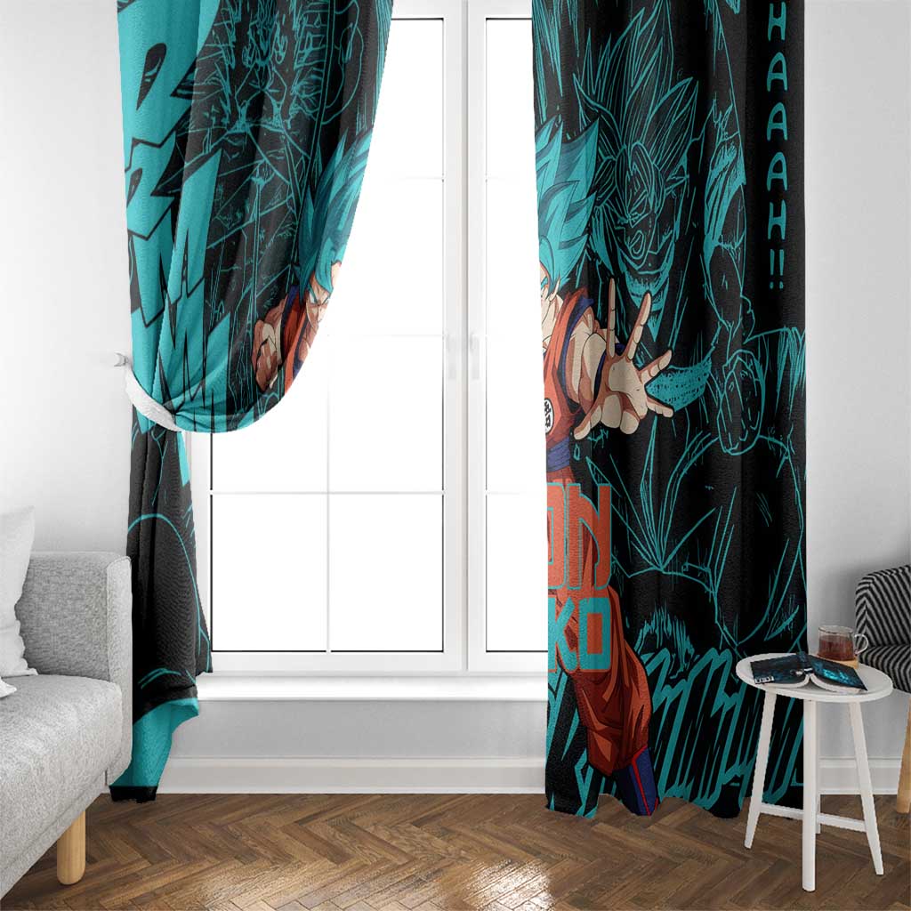 Son Goku - Dragon Ball Window Curtain Anime Mix Manga Style