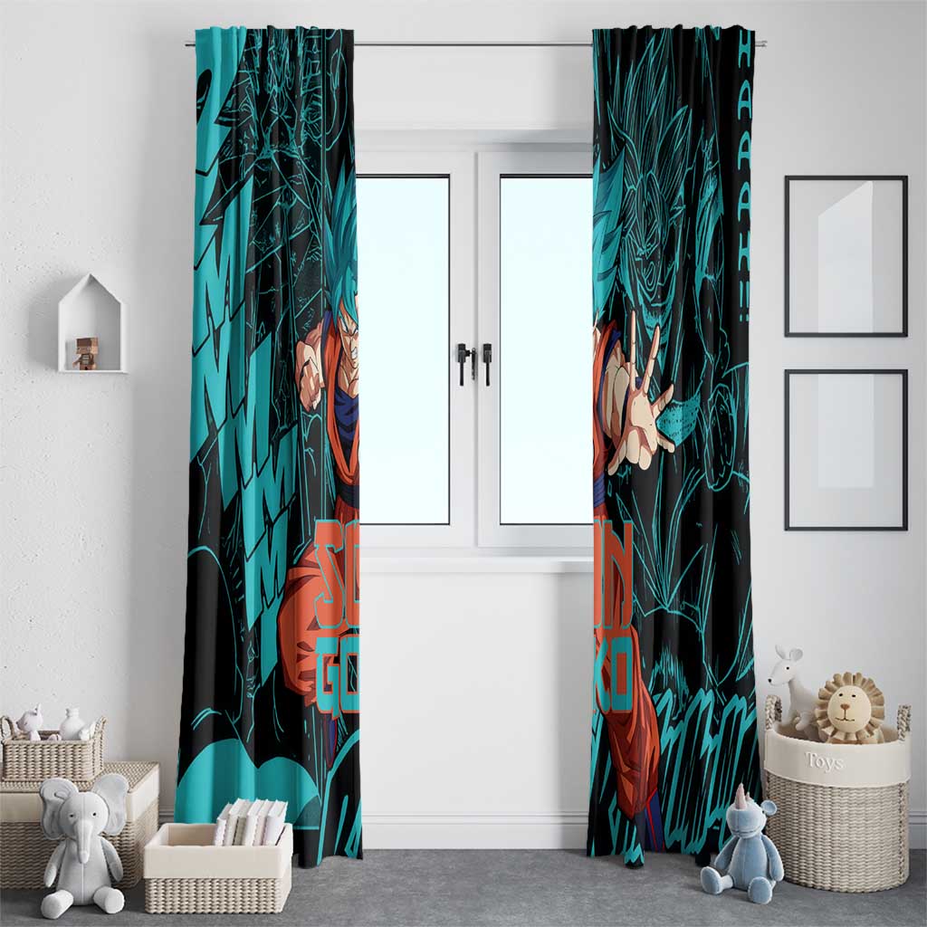 Son Goku - Dragon Ball Window Curtain Anime Mix Manga Style
