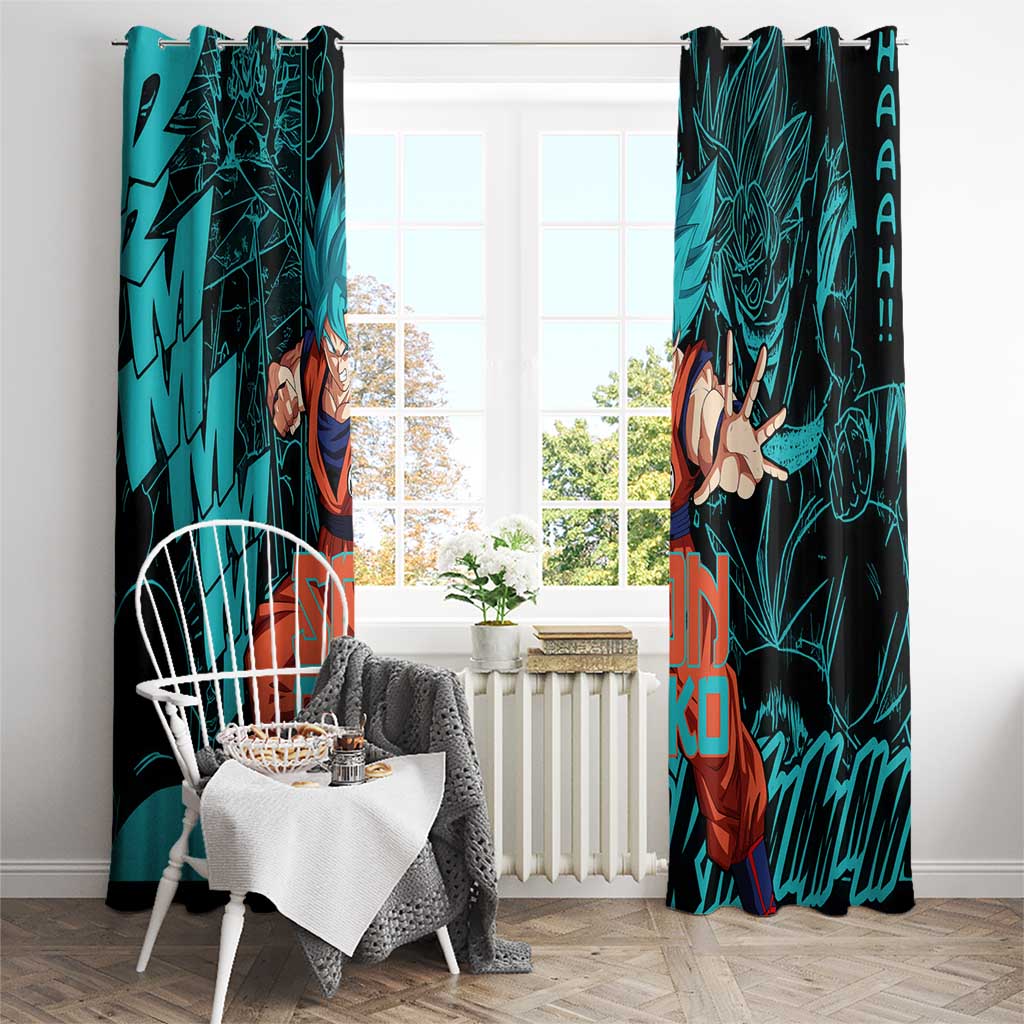 Son Goku - Dragon Ball Window Curtain Anime Mix Manga Style