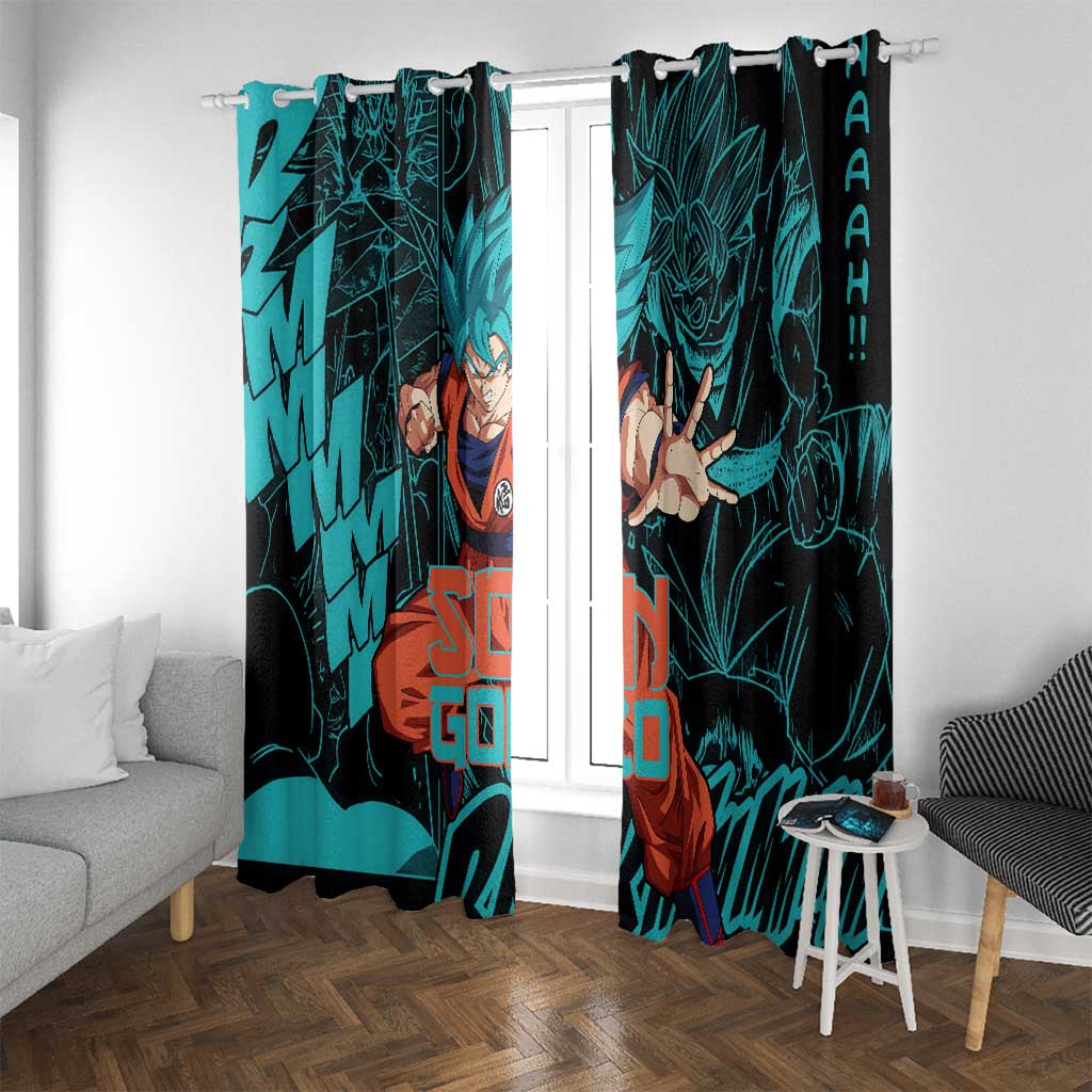 Son Goku - Dragon Ball Window Curtain Anime Mix Manga Style