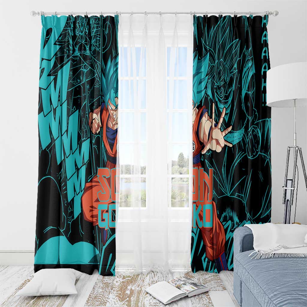 Son Goku - Dragon Ball Window Curtain Anime Mix Manga Style