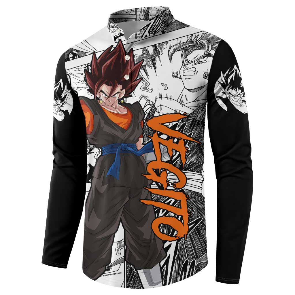 Vegito - Dragon Ball Button Sweatshirt Anime Mix Manga Style