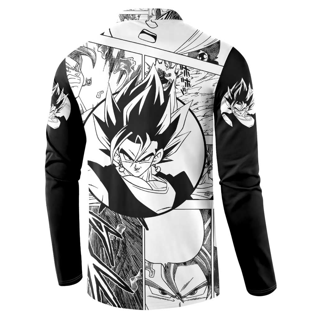 Vegito - Dragon Ball Button Sweatshirt Anime Mix Manga Style