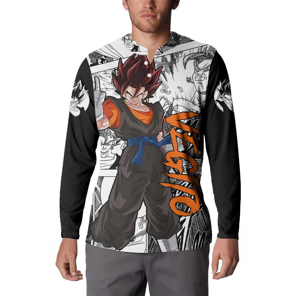 Vegito - Dragon Ball Button Sweatshirt Anime Mix Manga Style