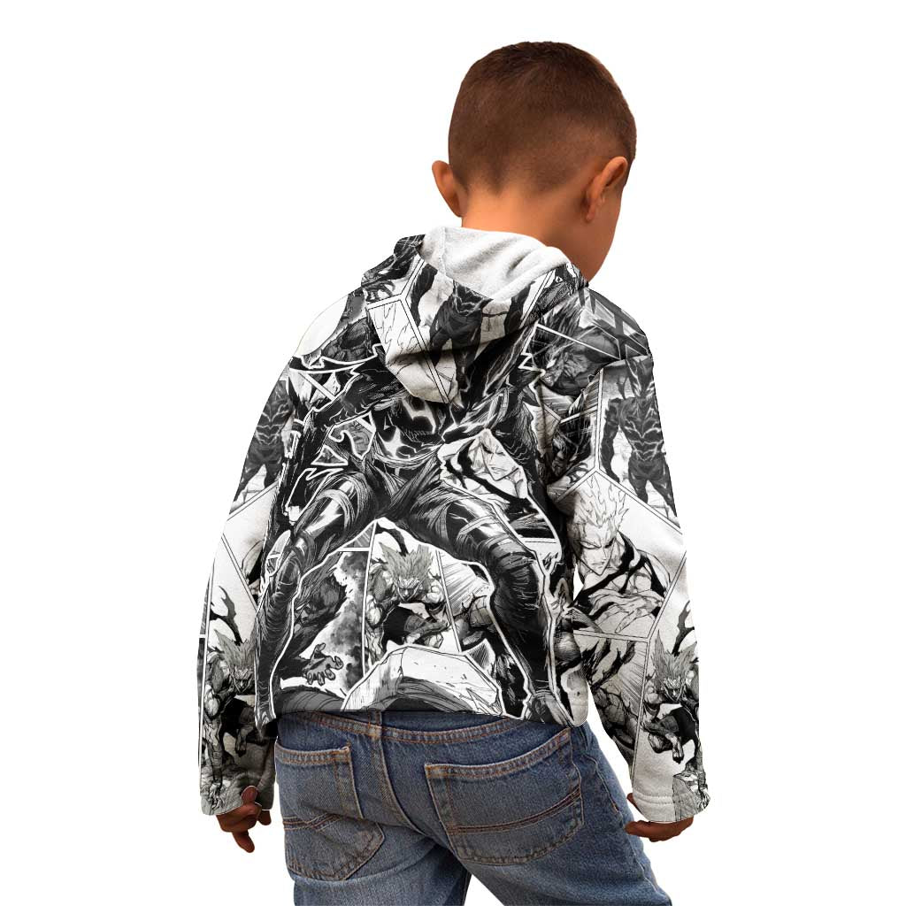 Garou - One Punch Man Kid Hoodie Anime Mix Manga Style