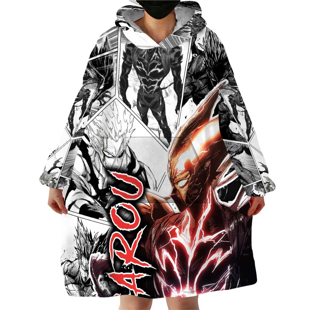 Garou - One Punch Man Wearable Blanket Hoodie Anime Mix Manga Style