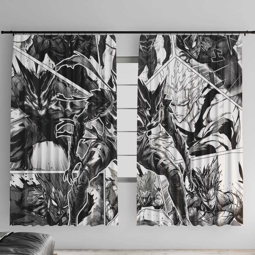Garou - One Punch Man Window Curtain Anime Mix Manga Style