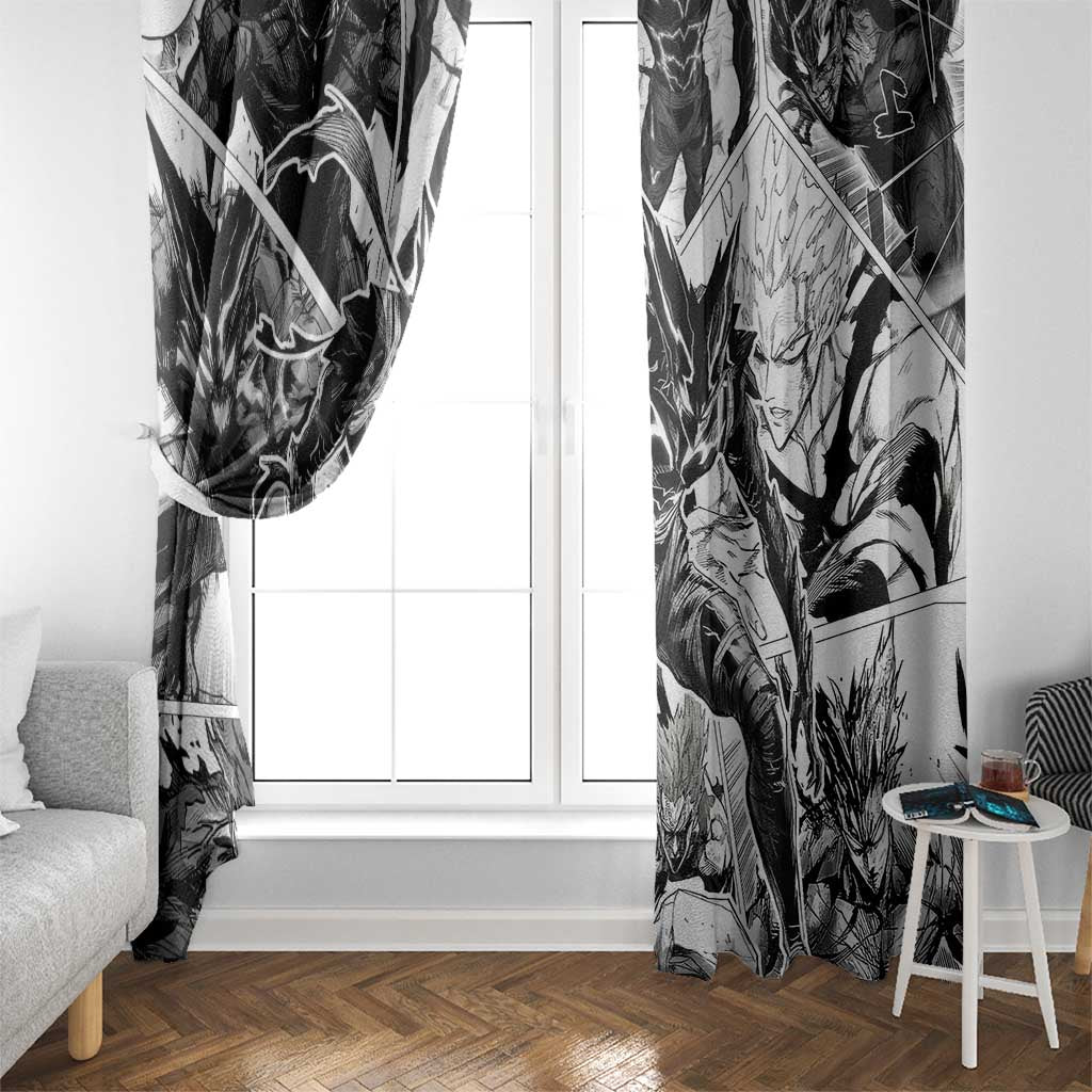 Garou - One Punch Man Window Curtain Anime Mix Manga Style