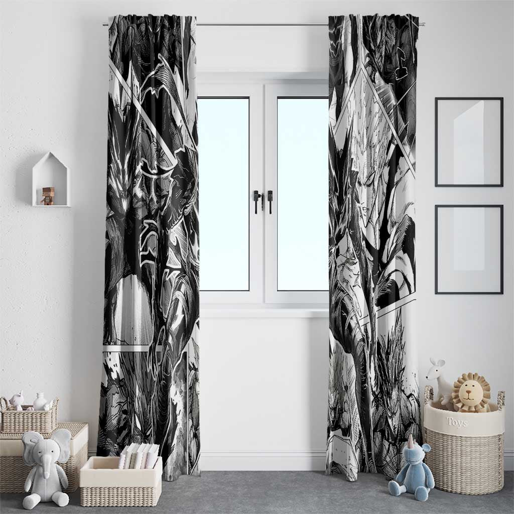 Garou - One Punch Man Window Curtain Anime Mix Manga Style