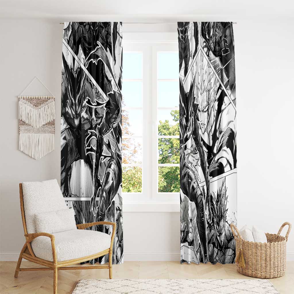 Garou - One Punch Man Window Curtain Anime Mix Manga Style