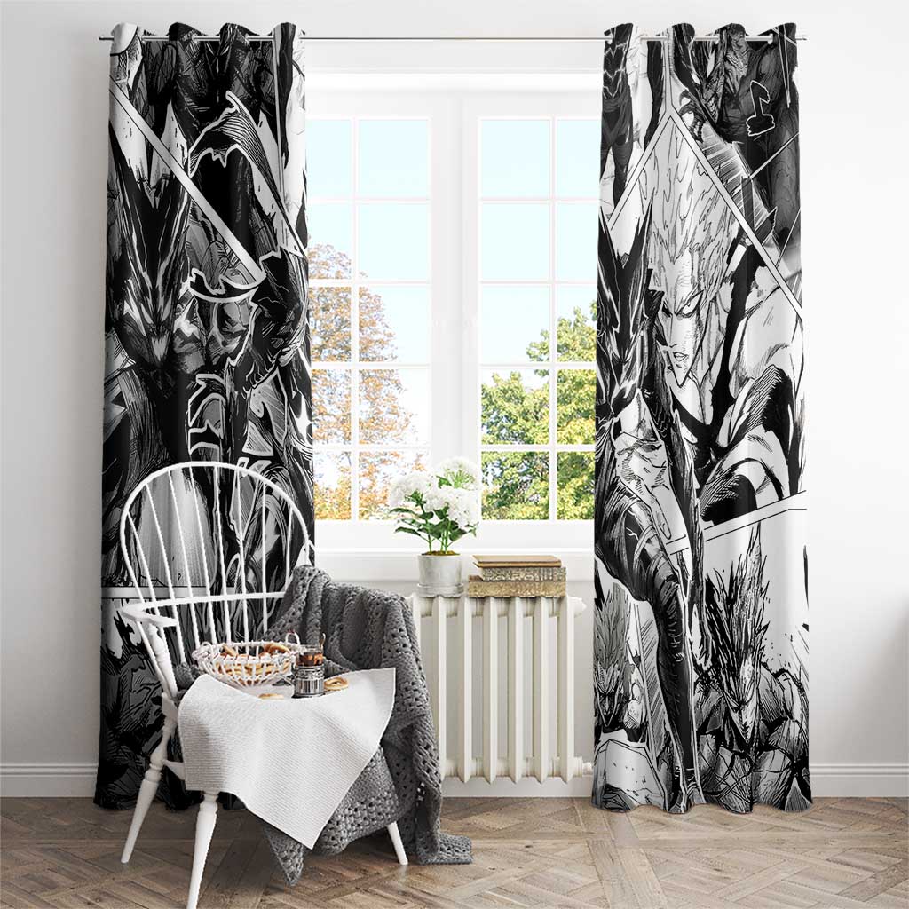 Garou - One Punch Man Window Curtain Anime Mix Manga Style