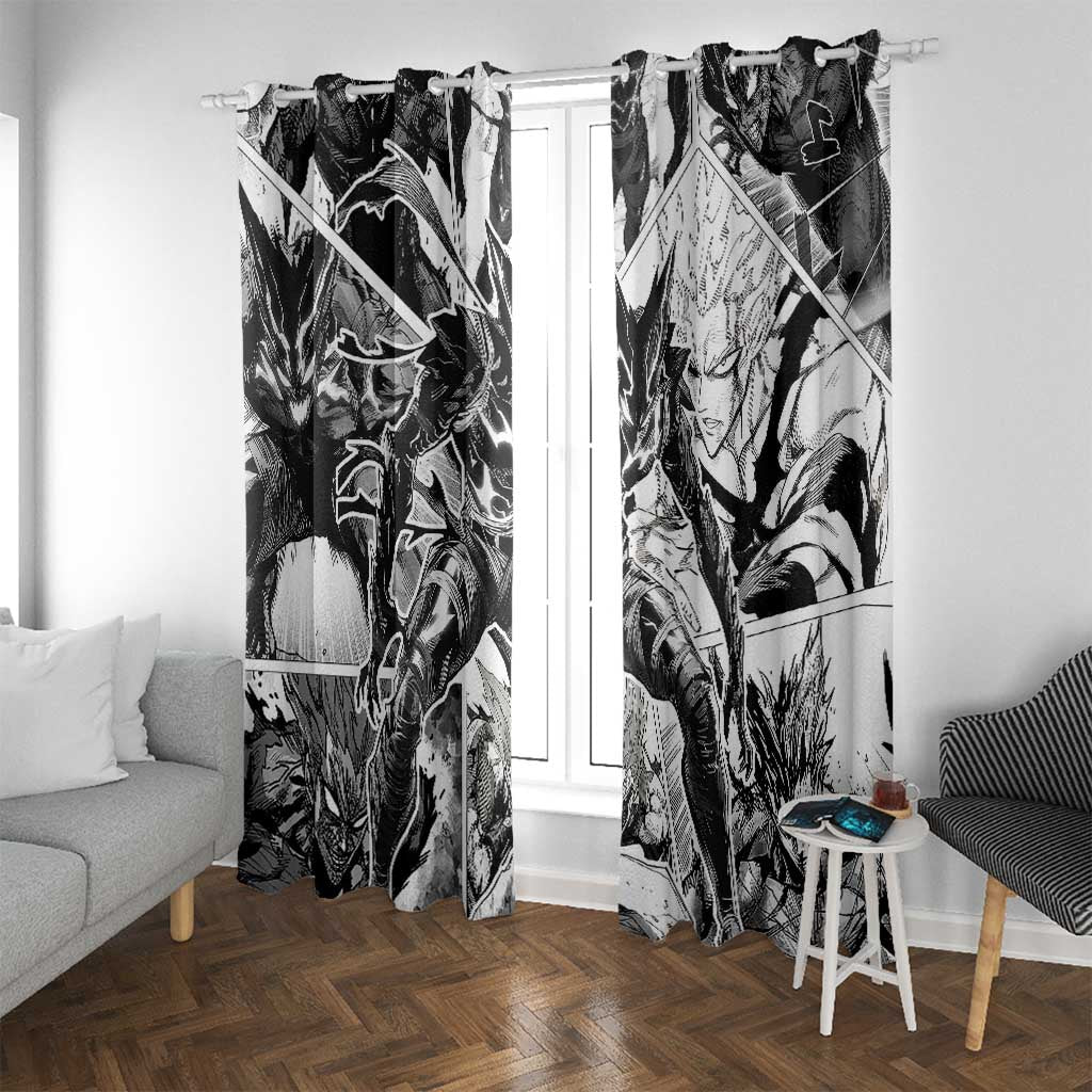 Garou - One Punch Man Window Curtain Anime Mix Manga Style
