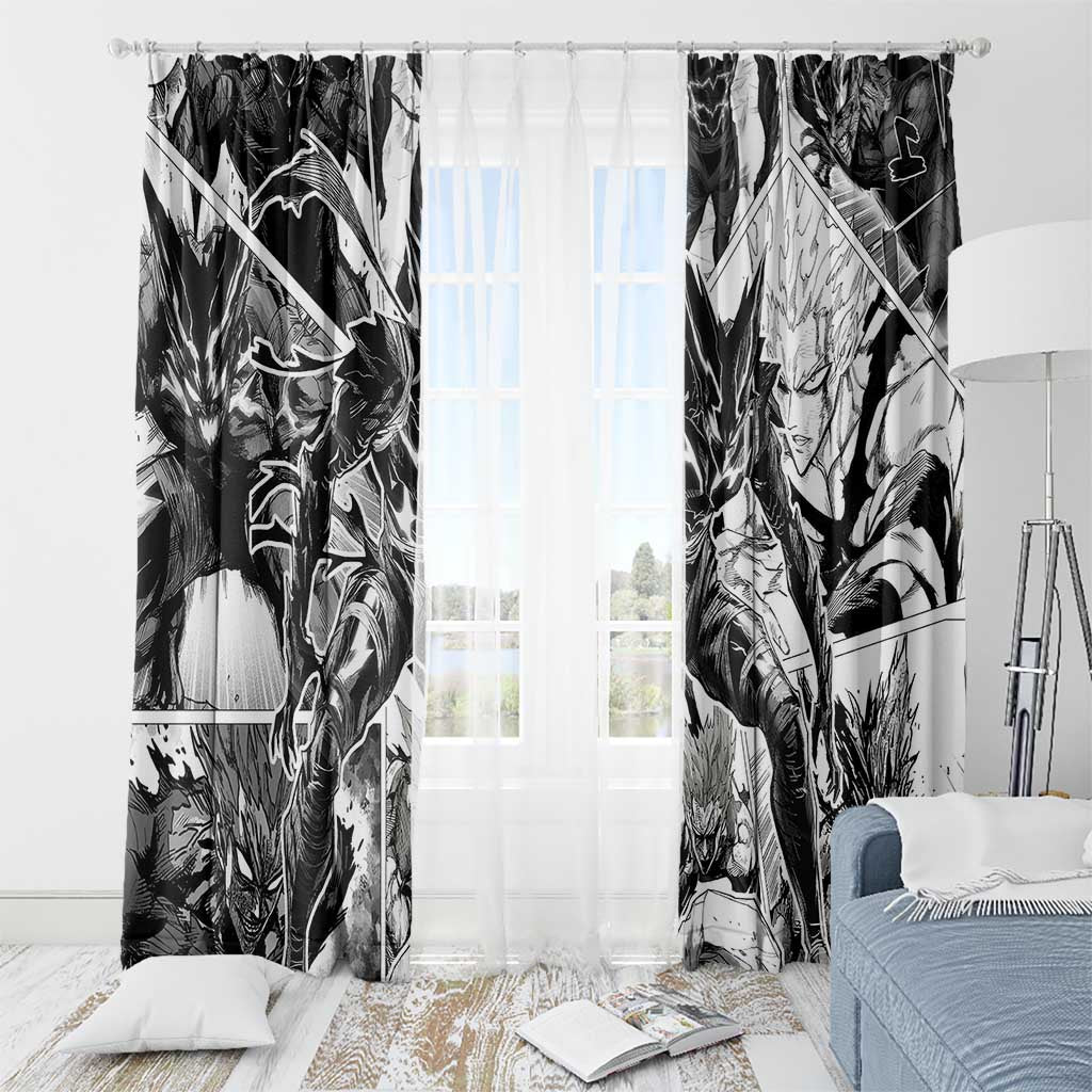 Garou - One Punch Man Window Curtain Anime Mix Manga Style