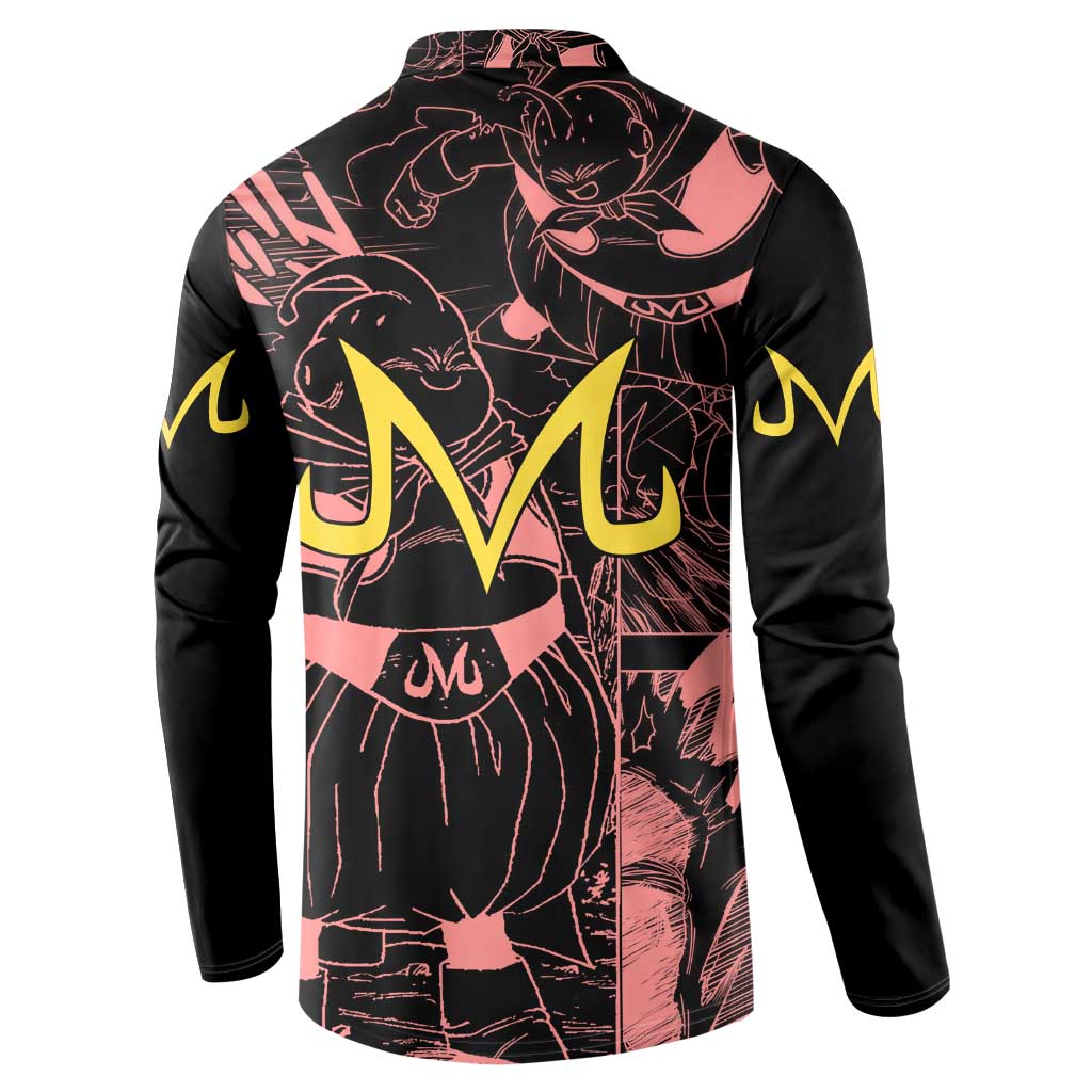 Majin Buu - Dragon Ball Button Sweatshirt Anime Mix Manga Style
