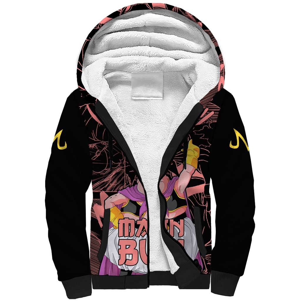 Majin Buu - Dragon Ball Sherpa Hoodie Anime Mix Manga Style