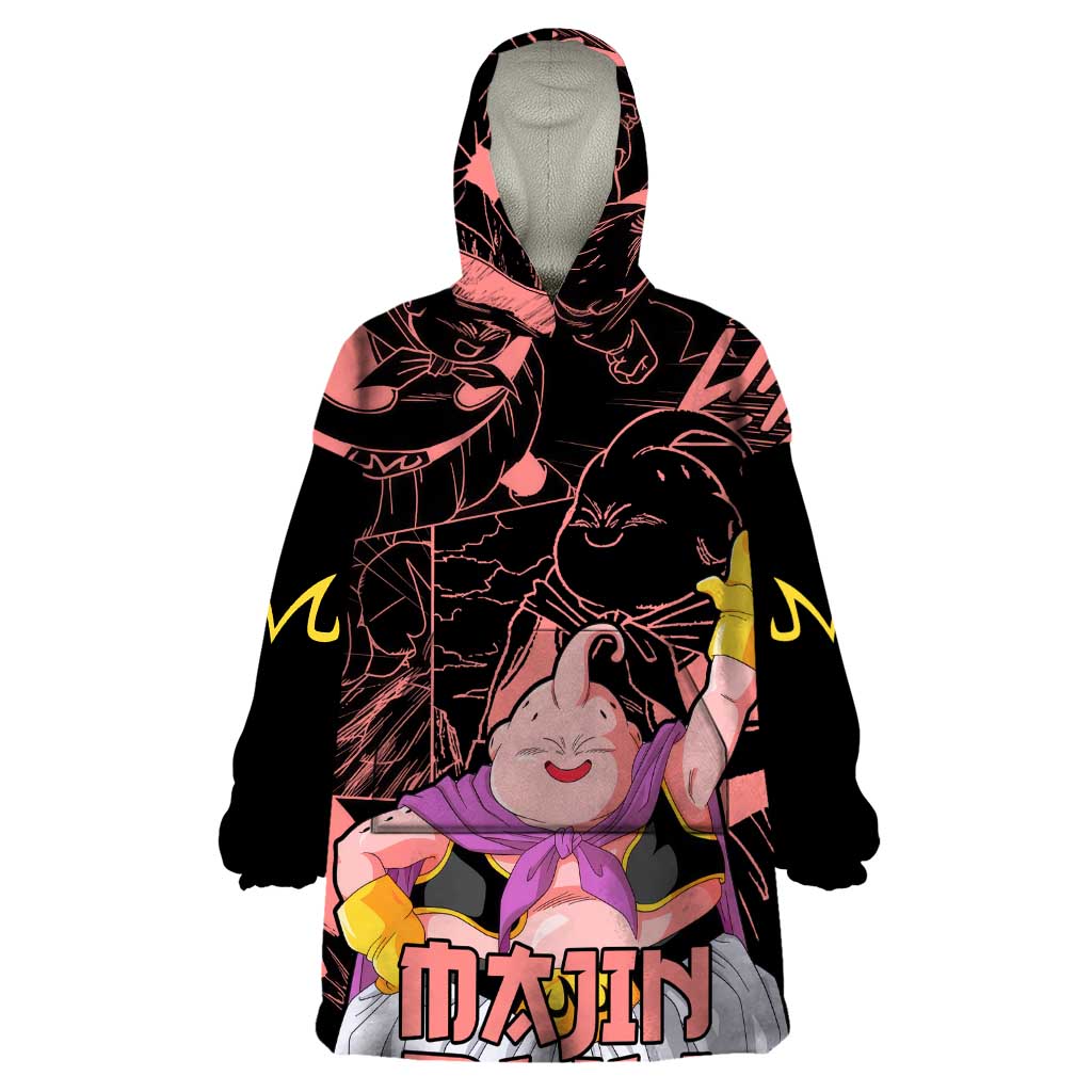 Majin Buu - Dragon Ball Wearable Blanket Hoodie Anime Mix Manga Style