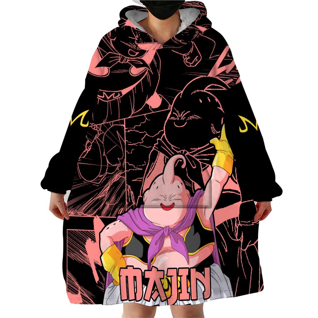 Majin Buu - Dragon Ball Wearable Blanket Hoodie Anime Mix Manga Style