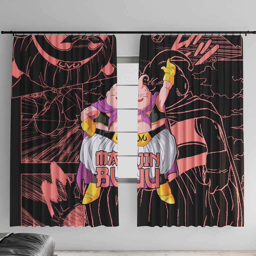 Majin Buu - Dragon Ball Window Curtain Anime Mix Manga Style