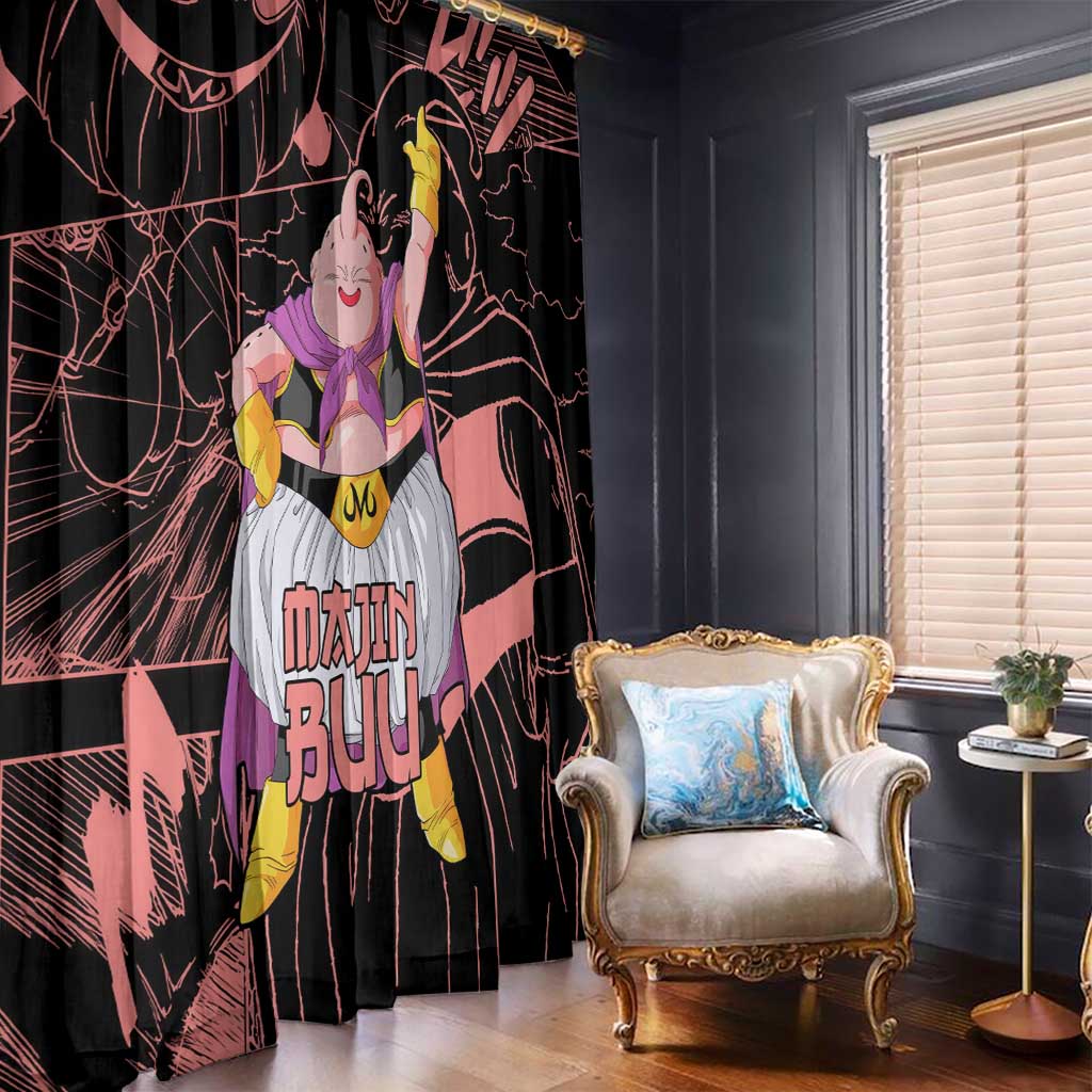 Majin Buu - Dragon Ball Window Curtain Anime Mix Manga Style