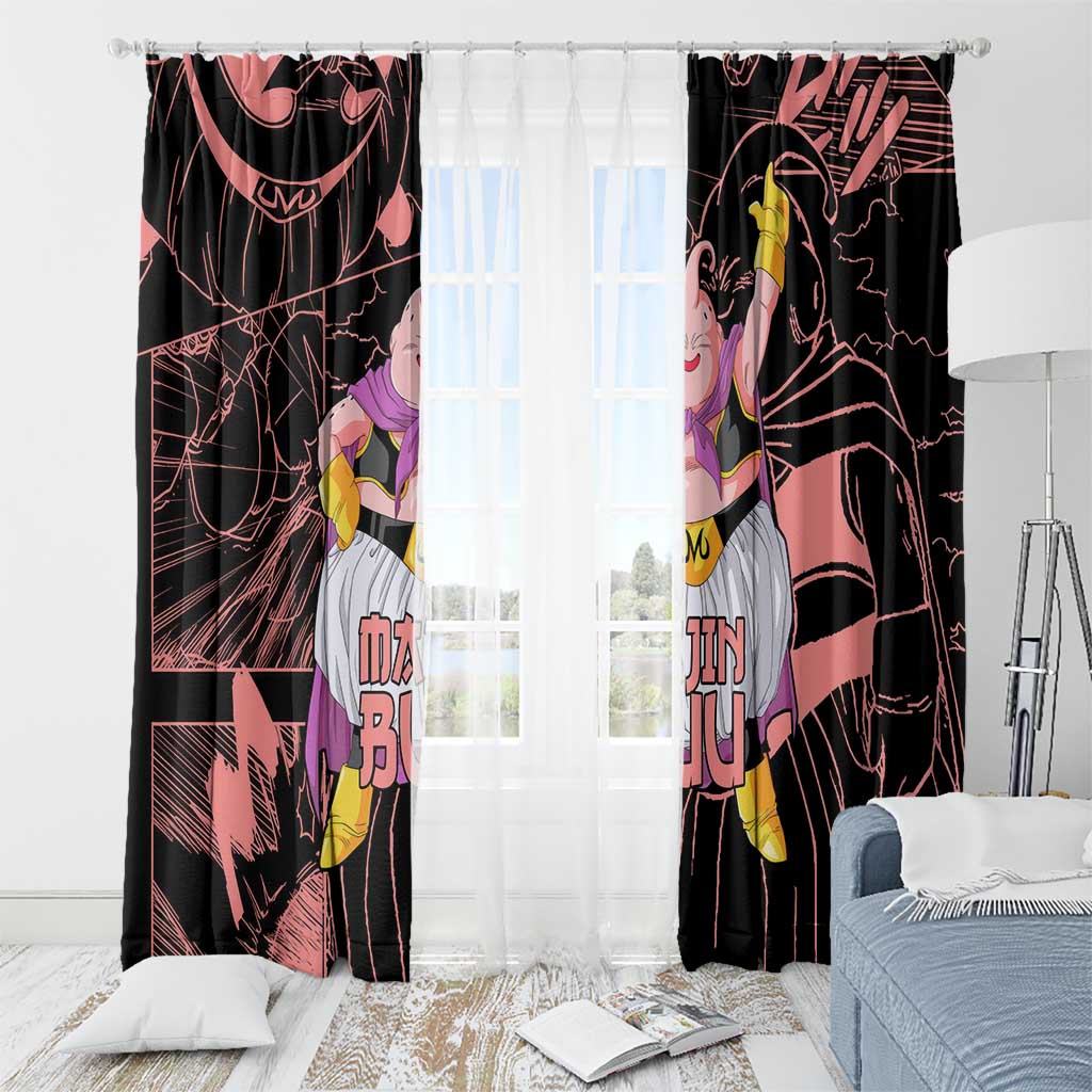 Majin Buu - Dragon Ball Window Curtain Anime Mix Manga Style