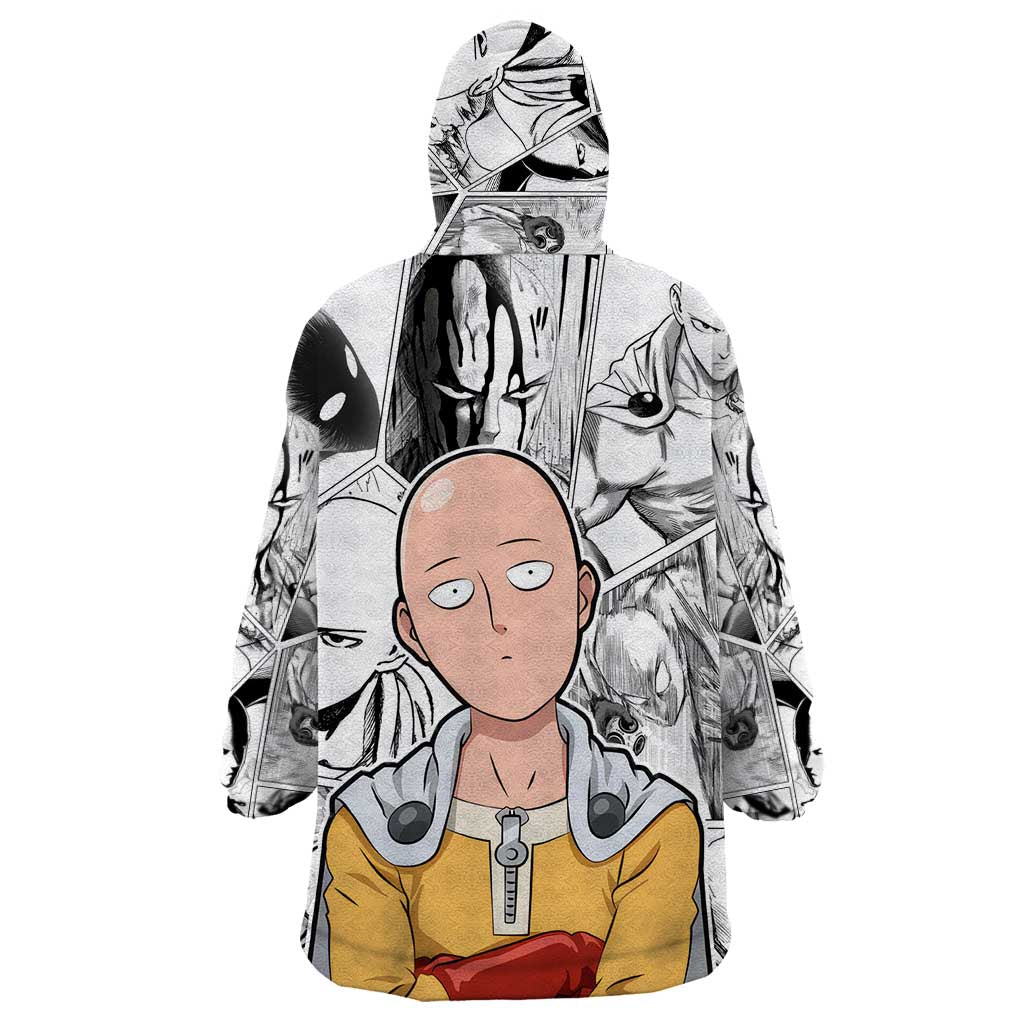 Saitama - One Punch Man Wearable Blanket Hoodie Anime Mix Manga Style