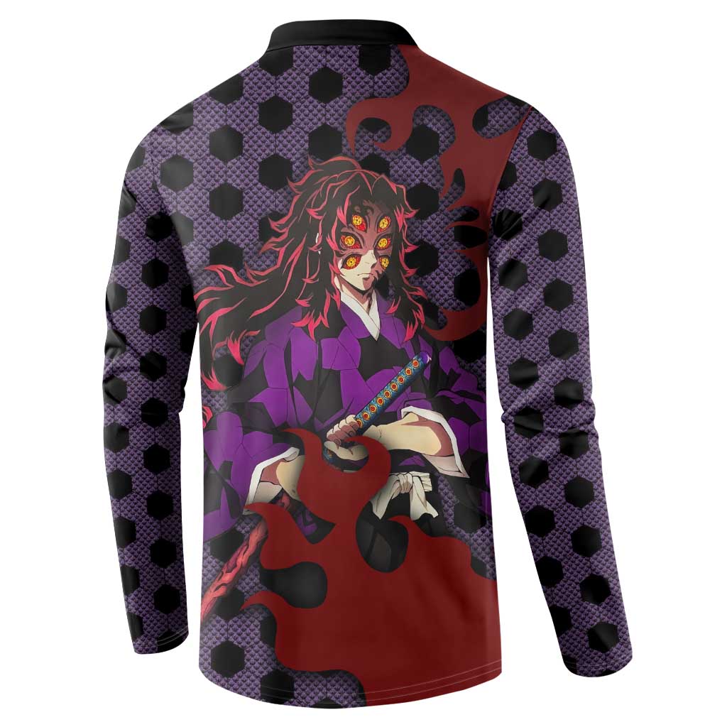 Kokushibou - Demon Slayer Button Sweatshirt Anime Style