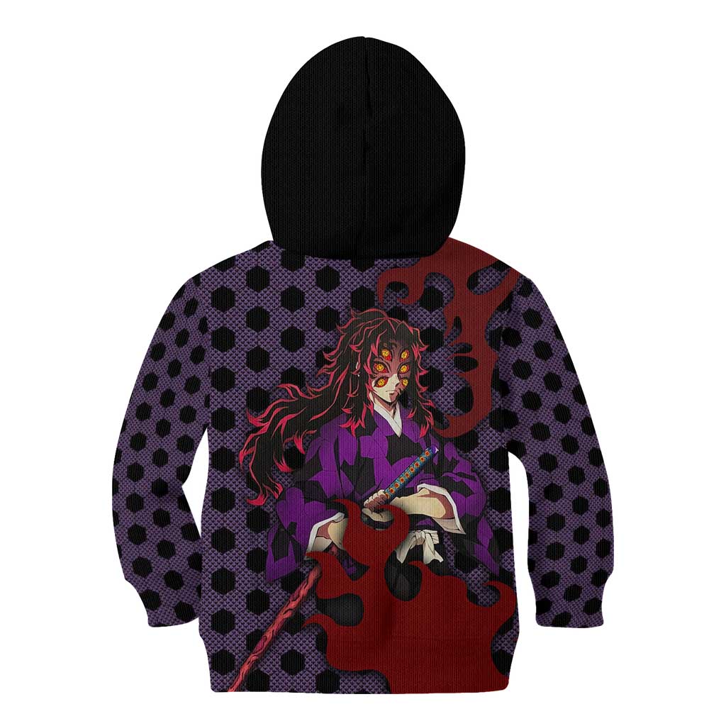 Kokushibou - Demon Slayer Kid Hoodie Anime Style